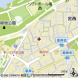 愛知県江南市草井町中90周辺の地図