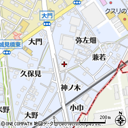愛知県犬山市上野弥左畑334周辺の地図