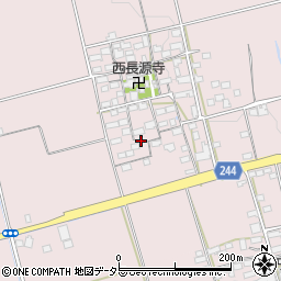 滋賀県長浜市本庄町周辺の地図