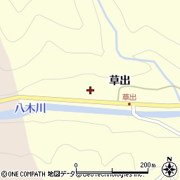 兵庫県養父市草出447周辺の地図