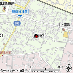 神奈川県秦野市曲松2丁目周辺の地図