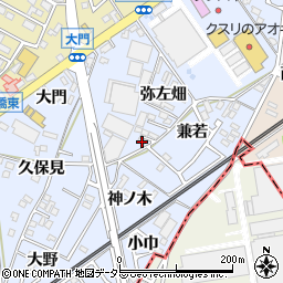 愛知県犬山市上野弥左畑340-3周辺の地図