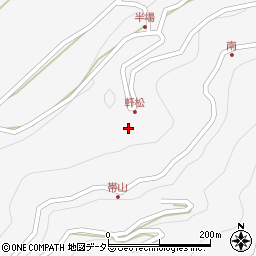 長野県飯田市上村下栗1301周辺の地図