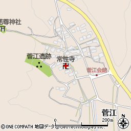 常性寺周辺の地図