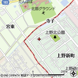 愛知県犬山市上野新町135周辺の地図