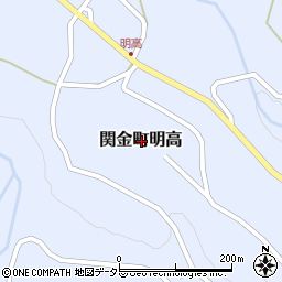 鳥取県倉吉市関金町明高周辺の地図