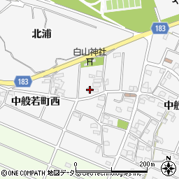 愛知県江南市中般若町西161周辺の地図