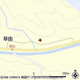 兵庫県養父市草出70周辺の地図
