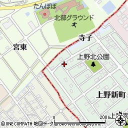 愛知県犬山市上野新町96周辺の地図