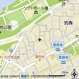 愛知県江南市草井町中56周辺の地図