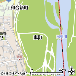 岐阜県大垣市東町周辺の地図