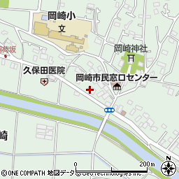 湘南農協岡崎支所周辺の地図