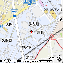 愛知県犬山市上野弥左畑373周辺の地図