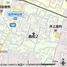 神奈川県秦野市曲松2丁目6周辺の地図