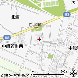 愛知県江南市中般若町西163周辺の地図