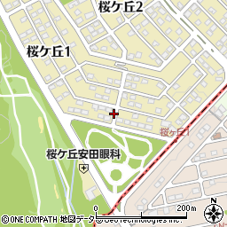 岐阜県可児市桜ケ丘1丁目周辺の地図