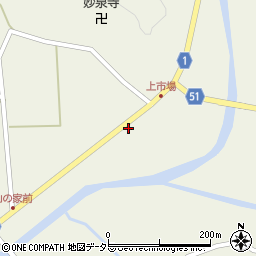 京都府綾部市睦寄町市場下周辺の地図
