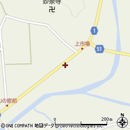 京都府綾部市睦寄町（市場下）周辺の地図