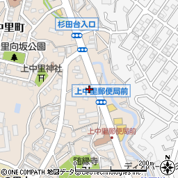 神奈川県横浜市磯子区上中里町644周辺の地図