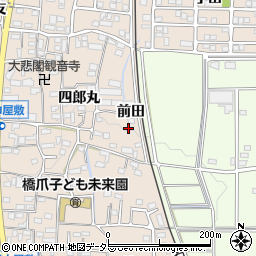 愛知県犬山市橋爪前田周辺の地図