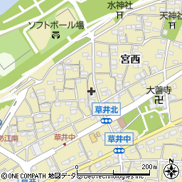 愛知県江南市草井町中65周辺の地図