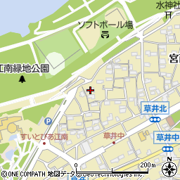 愛知県江南市草井町中2周辺の地図