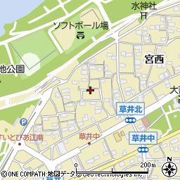 愛知県江南市草井町中55周辺の地図