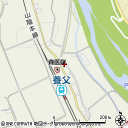 兵庫県養父市堀畑61周辺の地図