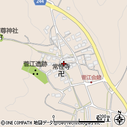 滋賀県米原市菅江周辺の地図