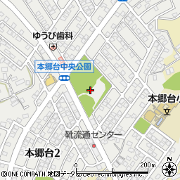 本郷台中央公園周辺の地図