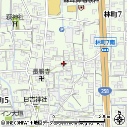 岐阜県大垣市林町7丁目1086周辺の地図