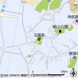 玉蔵寺周辺の地図