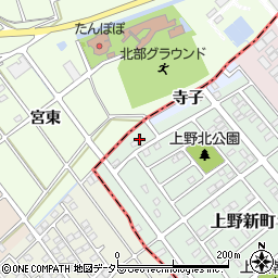 愛知県犬山市上野新町11周辺の地図
