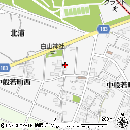 愛知県江南市中般若町西170周辺の地図