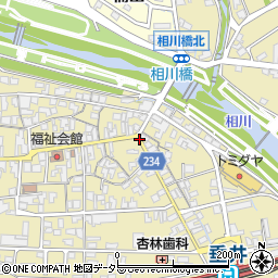 西川テレビ本店周辺の地図