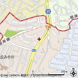 ガラス屋さん２４　神奈川県・横浜市栄区店周辺の地図