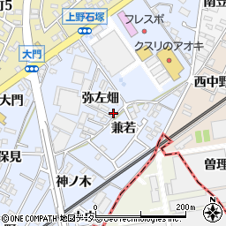 愛知県犬山市上野弥左畑380周辺の地図