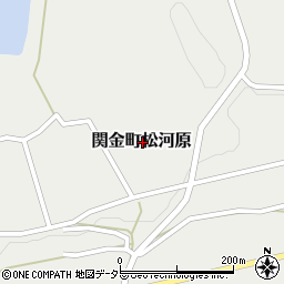 鳥取県倉吉市関金町松河原周辺の地図