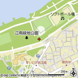 江南緑地公園（草井）トイレ周辺の地図