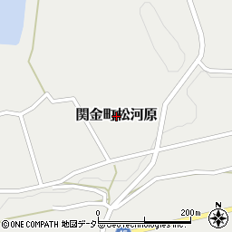 鳥取県倉吉市関金町松河原周辺の地図