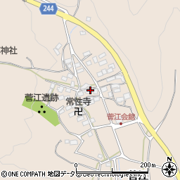 道場寺周辺の地図