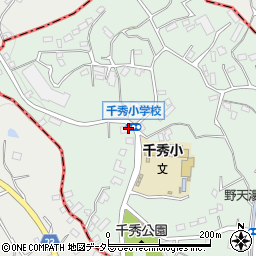 千秀小学校周辺の地図