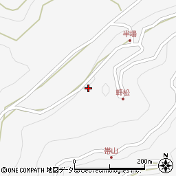 長野県飯田市上村下栗1268周辺の地図