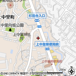 神奈川県横浜市磯子区上中里町635周辺の地図