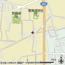 島根県出雲市大社町中荒木恵美須1336-1周辺の地図