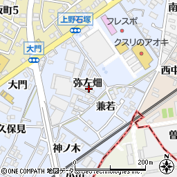 愛知県犬山市上野弥左畑379周辺の地図