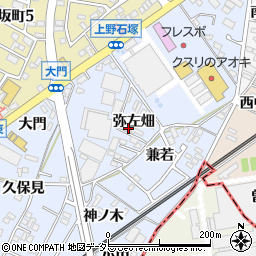 愛知県犬山市上野弥左畑368周辺の地図