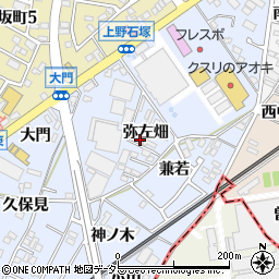 愛知県犬山市上野弥左畑368周辺の地図