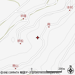 長野県飯田市上村下栗1184周辺の地図