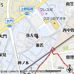 愛知県犬山市上野弥左畑362周辺の地図